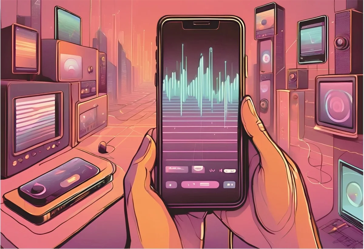 Smartphone-Gemälde von Maximilian Haas Digital Services