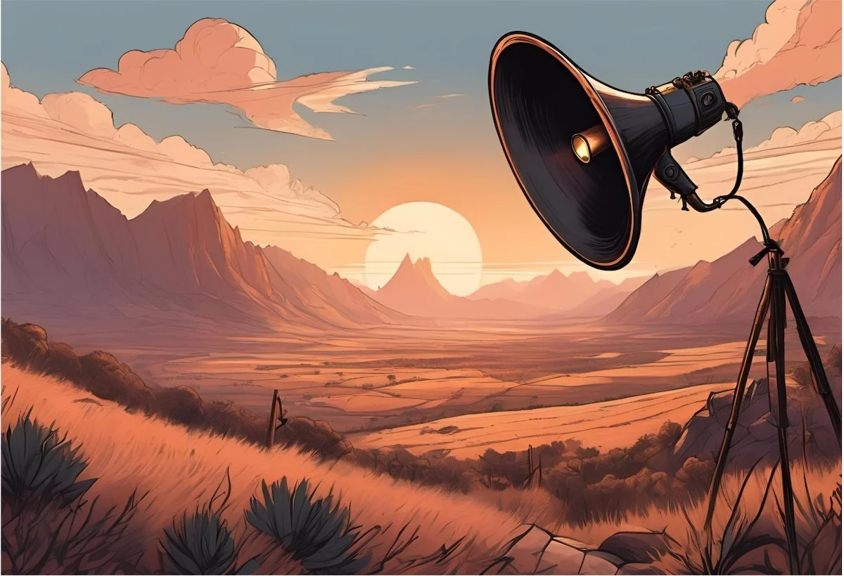 Lautsprecher im Wald von Maximilian Haas Digital Services