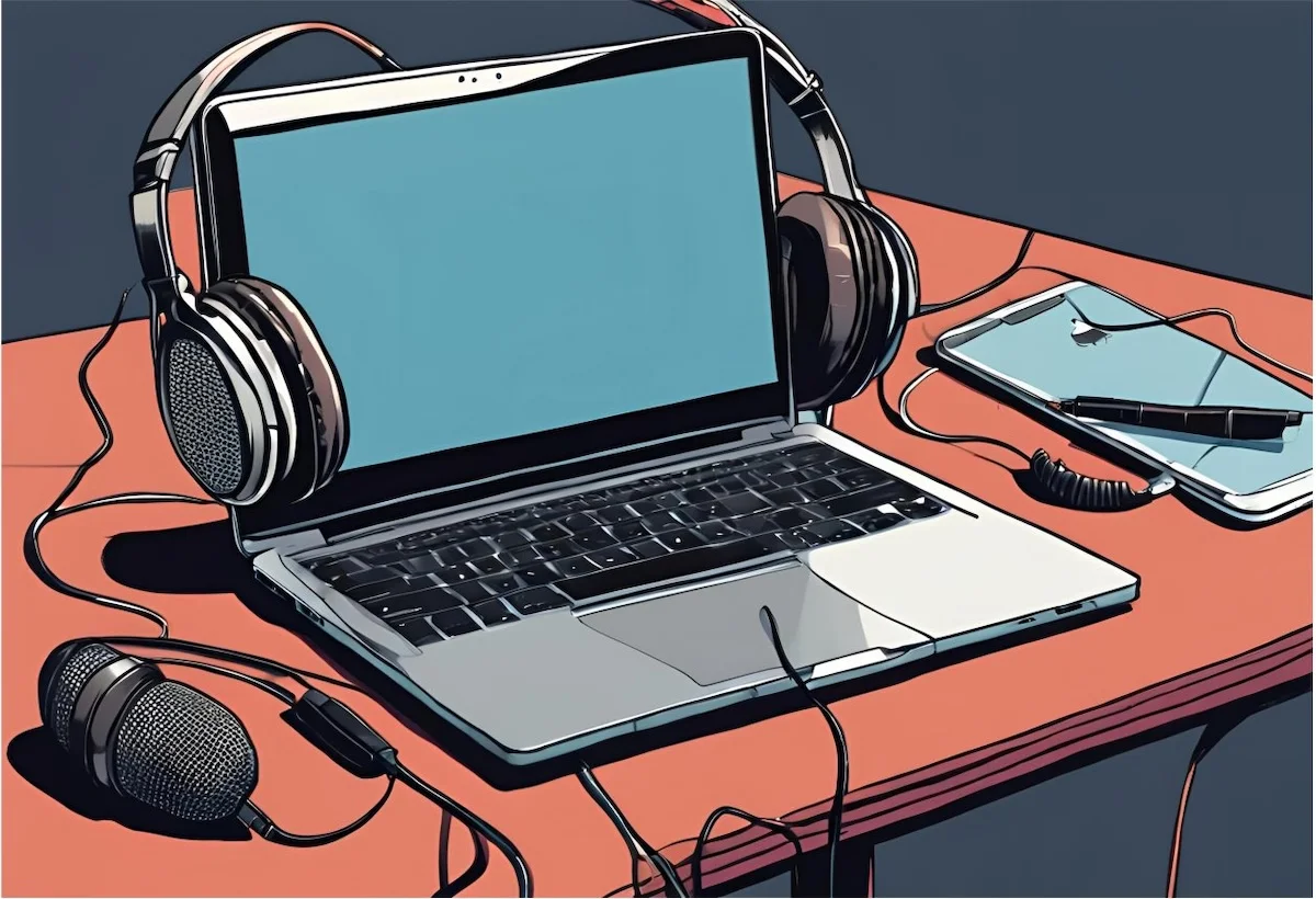 Laptop-Gemälde von Maximilian Haas Digital Services